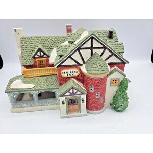 Lemax Elm Tree Inn Christmas Village Porcelain House Building Holiday Decor Vtg
